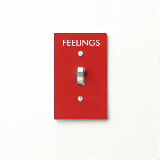 feelings on / off light switch cover