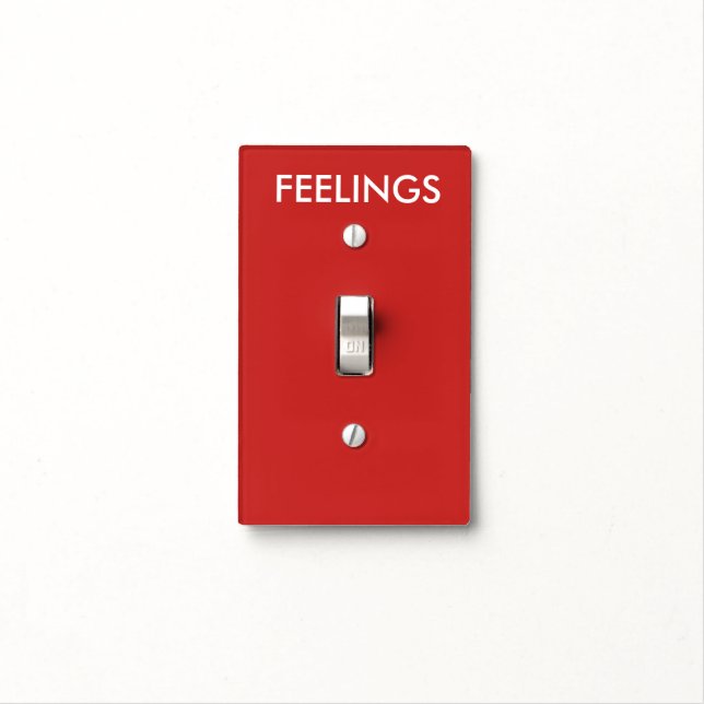 feelings on / off light switch cover (In Situ)