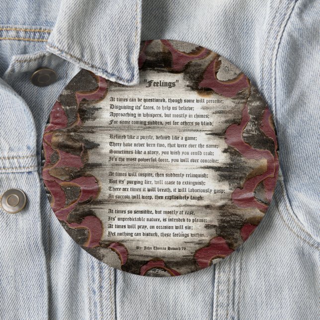 Feelings Pinback Button (In Situ)