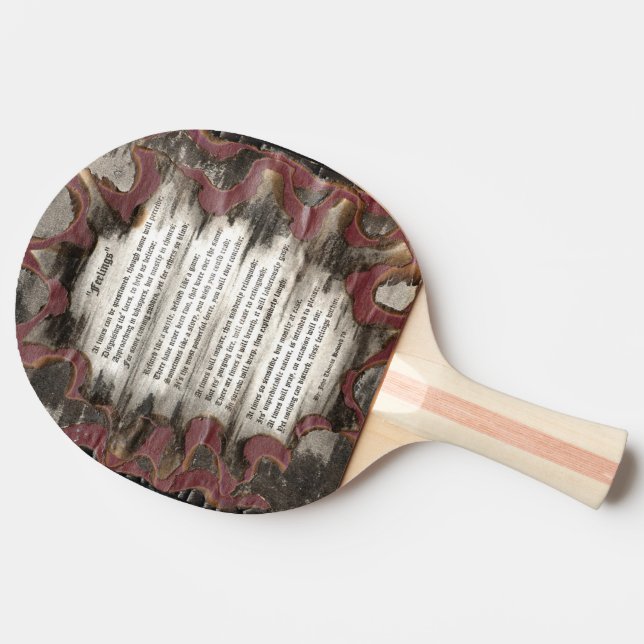 Feelings Ping-Pong Paddle (Side)