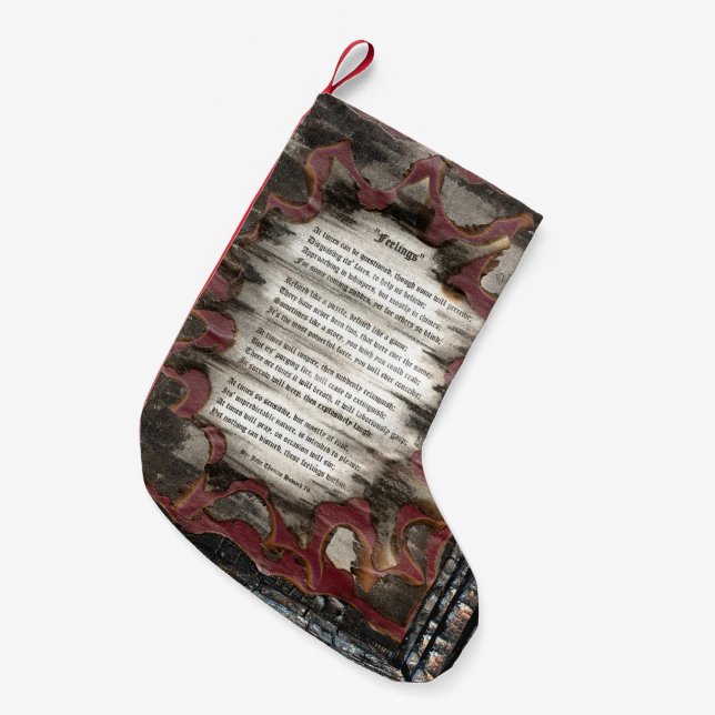 Feelings Small Christmas Stocking (Front (Hanging))