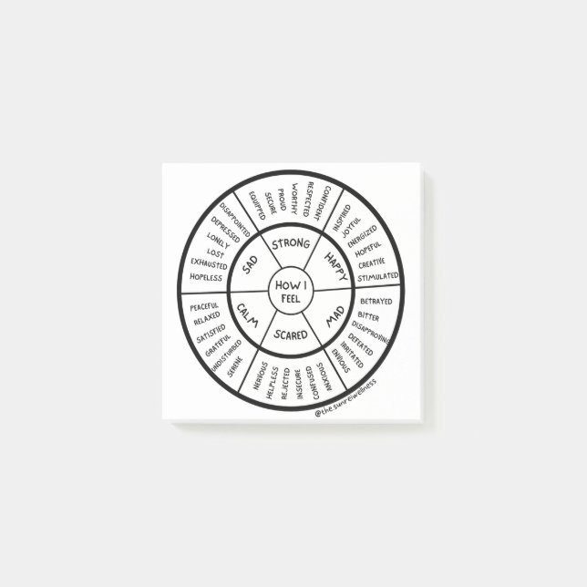 Feelings Wheel Notes (Front)