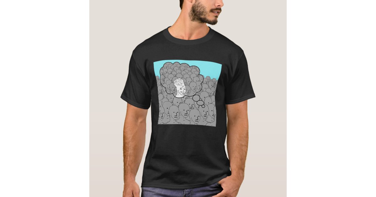  Feels Guy Wojak Meme Doomer T-Shirt : Clothing, Shoes & Jewelry