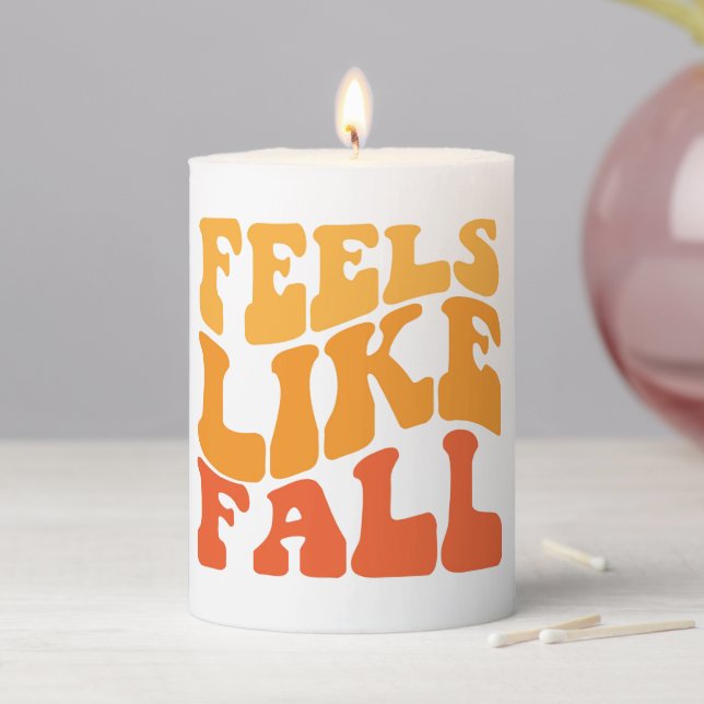 Feels Like Fall Pillar Candle (In Situ)