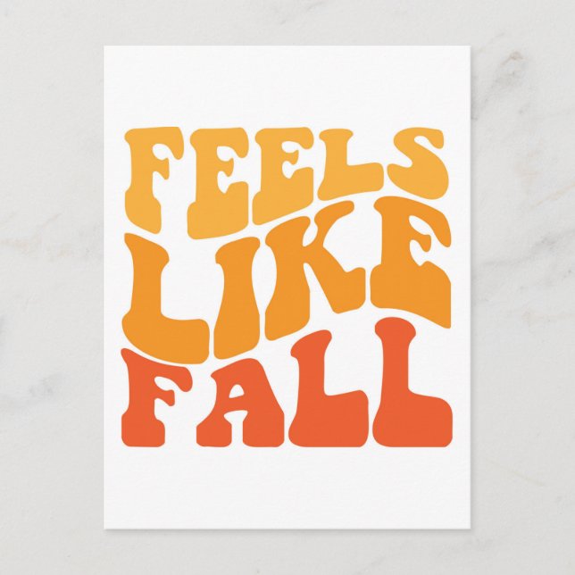 Feels Like Fall Postcard (Front)