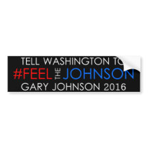 #feelthejohnson Gary Johnson 2016 Sticker