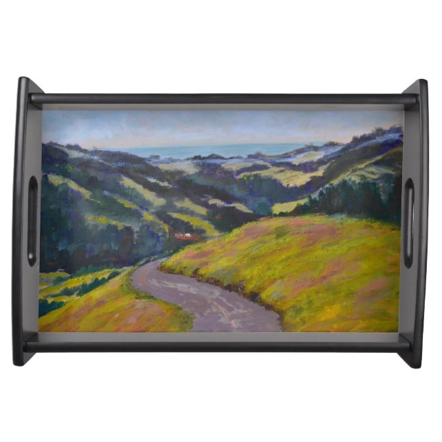 Feeney's Ranch View of San Gregorio Serving Tray (Front)