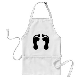 feet adult apron