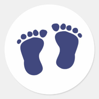 Feet - Baby Classic Round Sticker