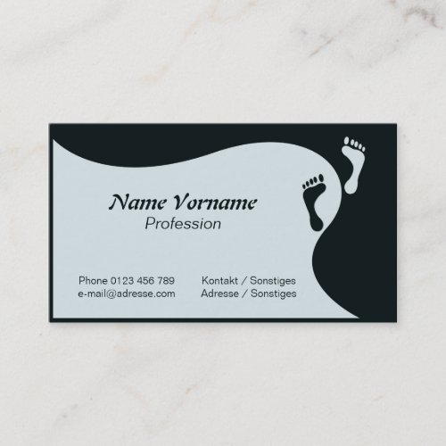 feet business card