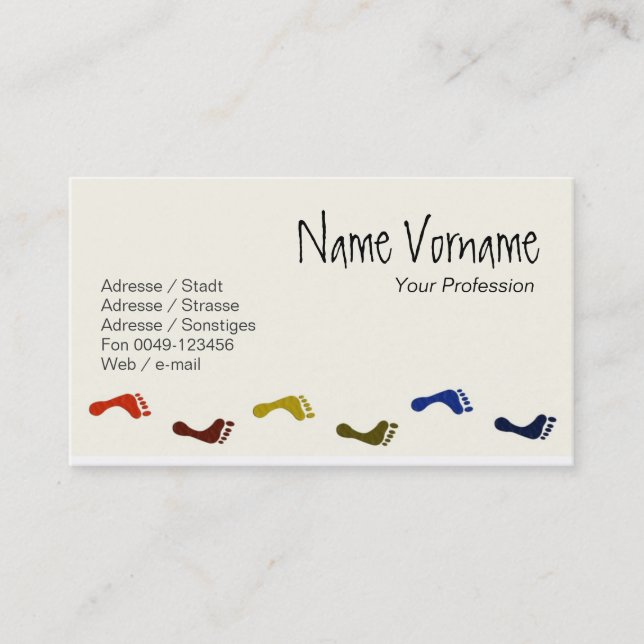 feet business card (Front)