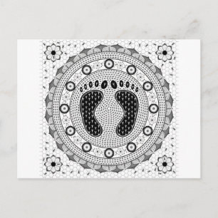 Feet Mandala Postcard