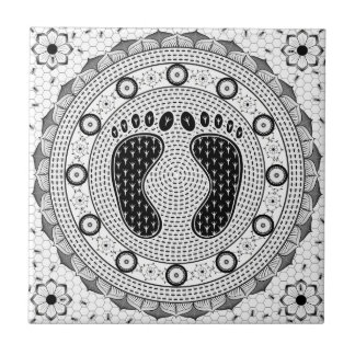 Feet Mandala Tile
