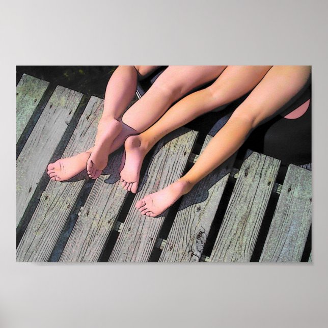 Feet on Dock Poster (Front)