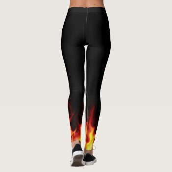 Feet On Fire Leggings by ImGEEE at Zazzle