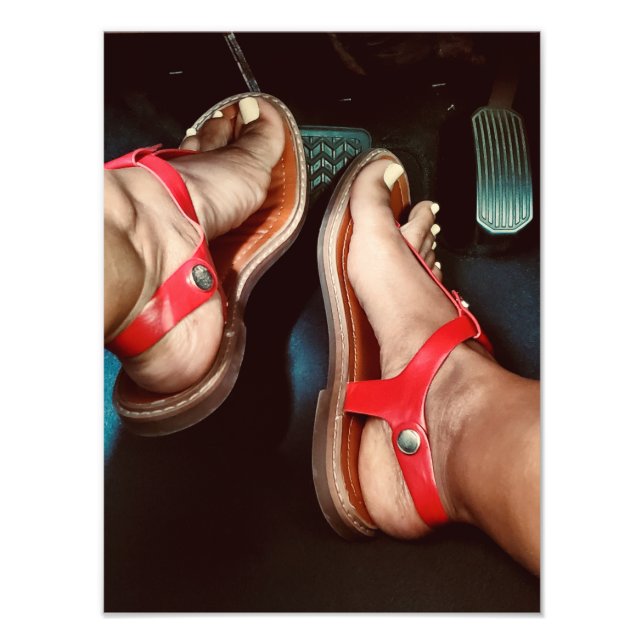 Feet on the Brakes Photo Print (Front)