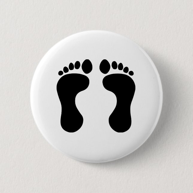 feet pinback button (Front)
