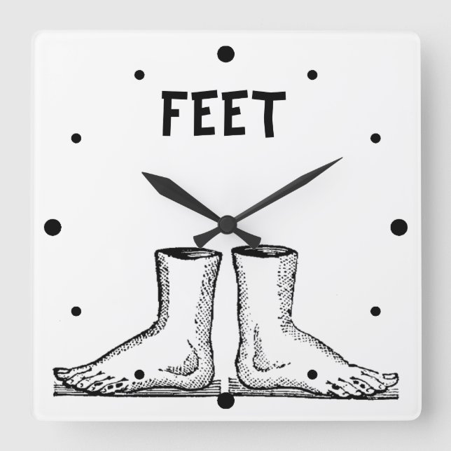 Feet Square Wall Clock (Front)