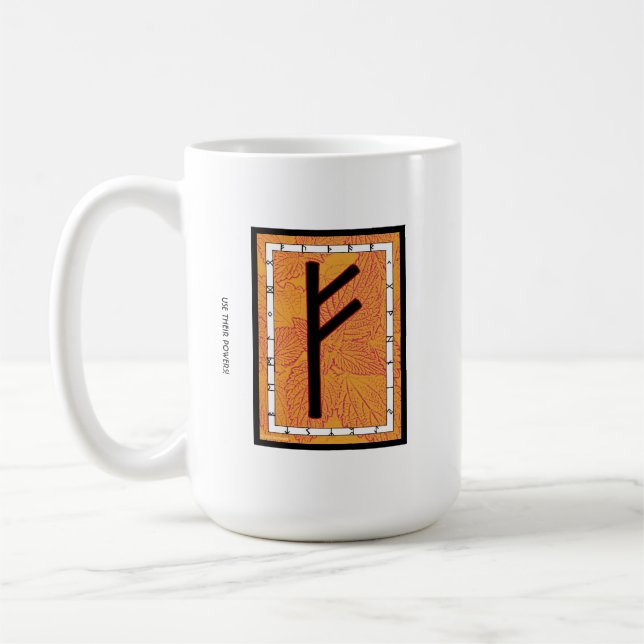 Fehu Rune Mug - Wealth! (Left)