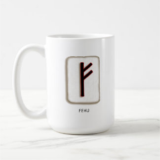 Fehu Rune Stone Mug