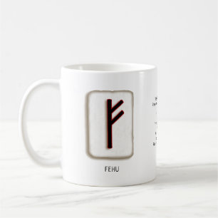 Fehu RuneStone Mug