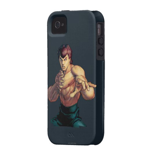 Fei Long Hands Raised Case-Mate iPhone Case (Back Left)