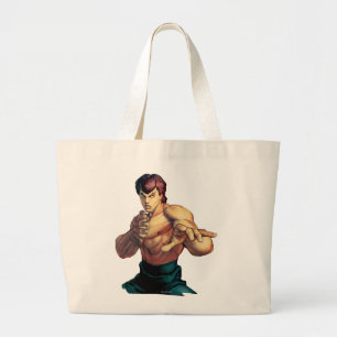 Fei Long Hands Raised Large Tote Bag