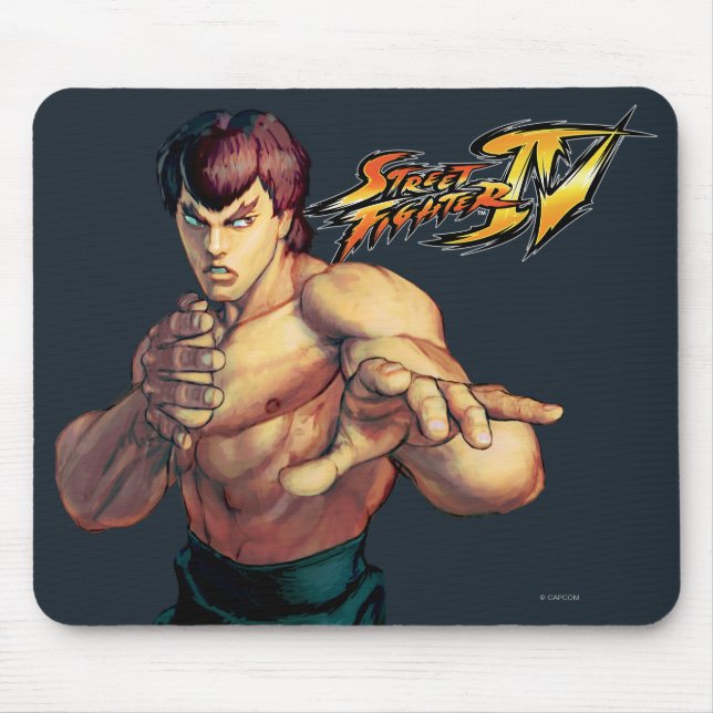 Fei Long Hands Raised Mouse Pad (Front)