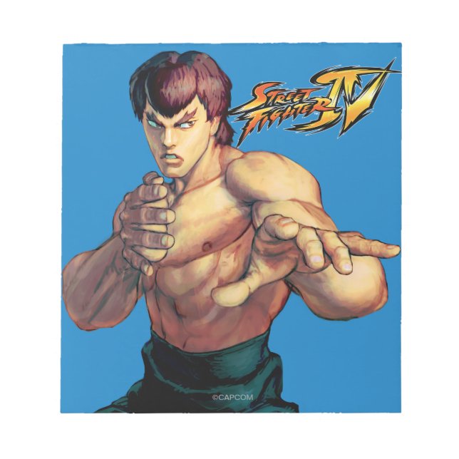 Fei Long Hands Raised Notepad (Front)