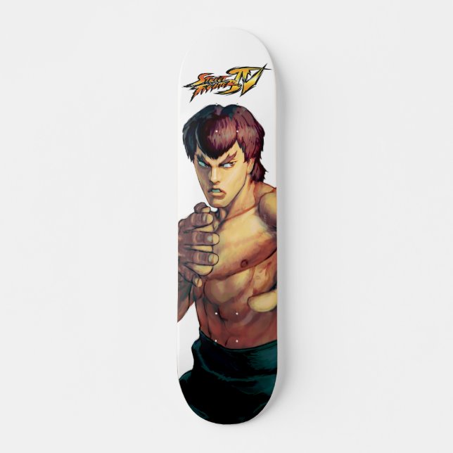 Fei Long Hands Raised Skateboard (Front)