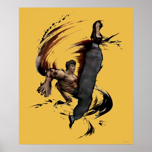 Fei Long High Kick Poster (Front)