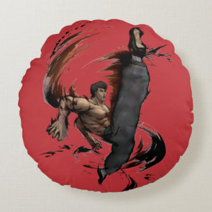 Fei Long High Kick Round Pillow