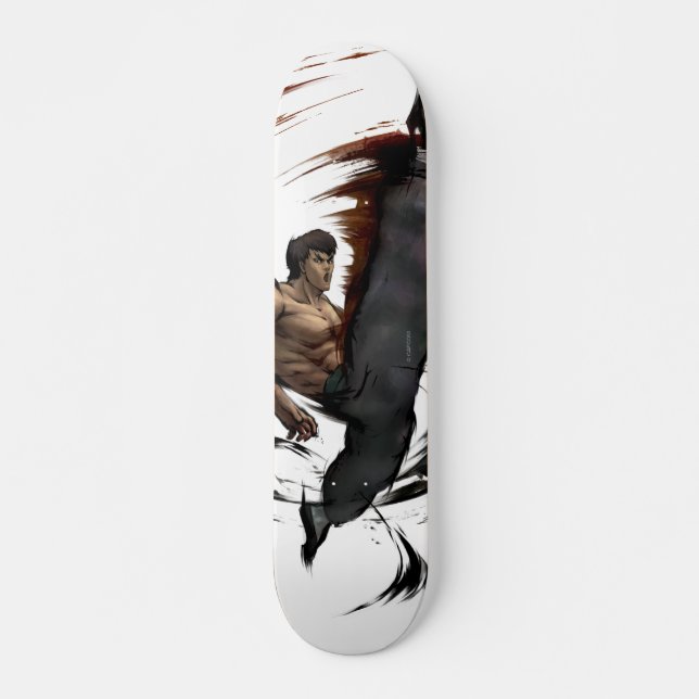 Fei Long High Kick Skateboard Deck (Front)