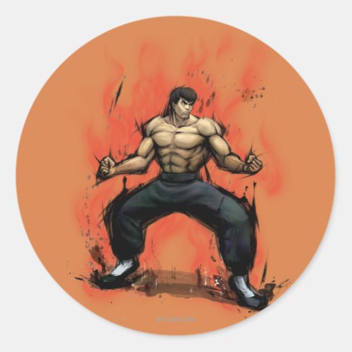 Fei Long Stance Classic Round Sticker