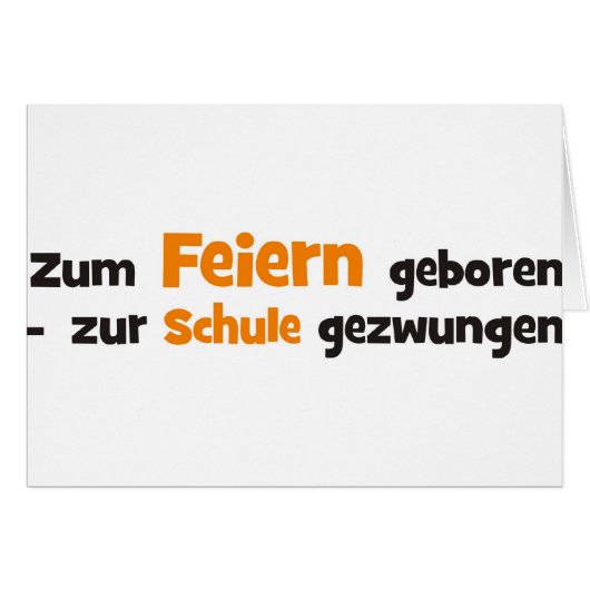 Feiern (Front Horizontal)