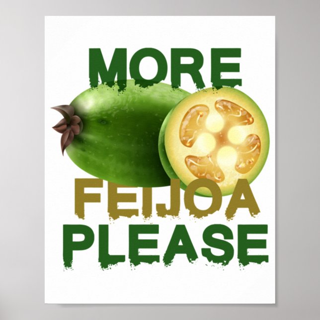 FEIJOA FRUIT ! CUTE GIFT FOR RARELY FRUIT LOVERS E POSTER (Front)