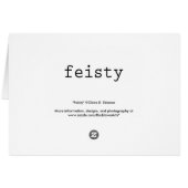 Feisty (Back Horizontal)