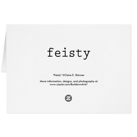 Feisty (Back Horizontal)