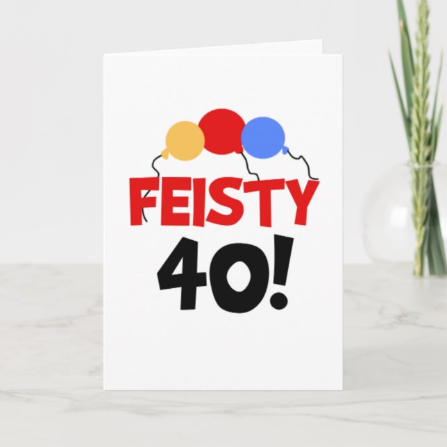 Feisty 40 card (Front)