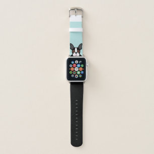 Feisty and Bold Boston Terrier Pet Puppy Dog Apple Watch Band