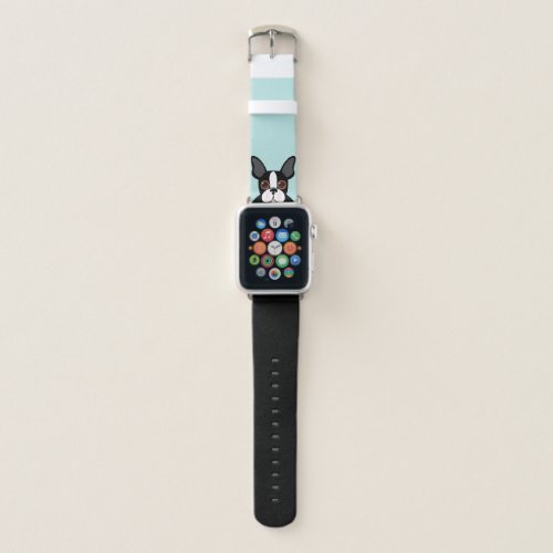 Feisty and Bold Boston Terrier Pet Puppy Dog Apple Watch Band