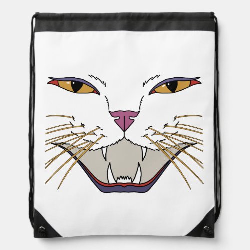 Feisty Cat Lover Drawstring Bag