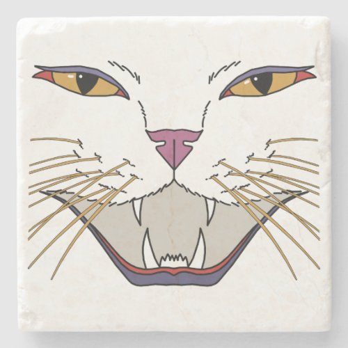 Feisty Cat Lover Stone Coaster