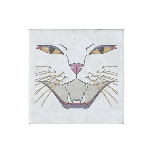 Feisty Cat Lover Stone Magnet