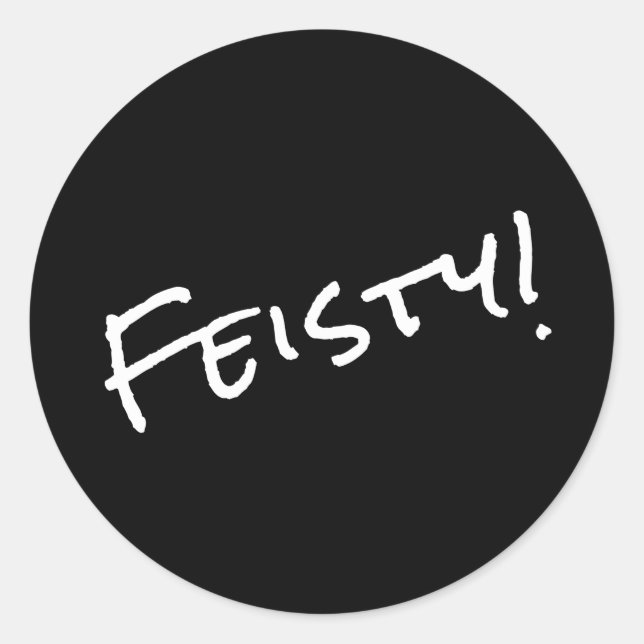 Feisty! Classic Round Sticker (Front)