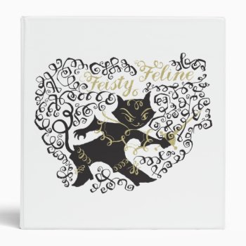 Feisty Feline Binder by pussinboots at Zazzle