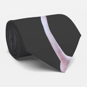 Feisty Flamingo Tie (Dark Grey)
