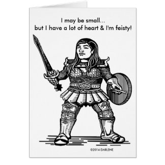Feisty Warrior Woman Cards
