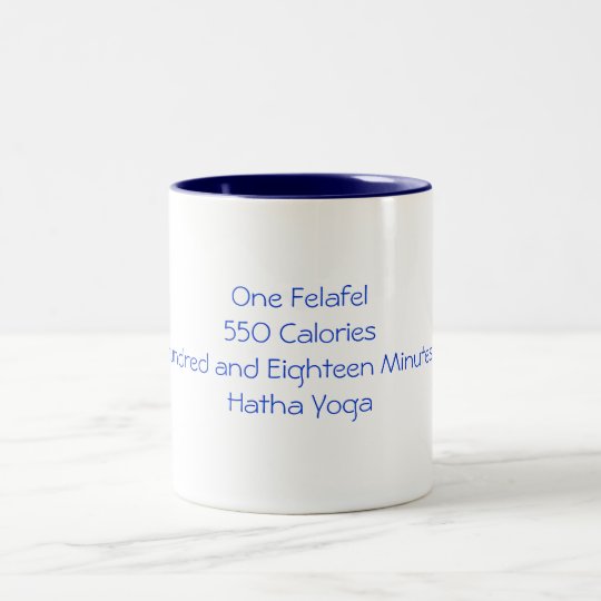 Felafel Vs Yoga Two-Tone Coffee Mug