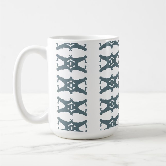 Feldenkrais-Inspired Rolling Mug - Gray Modern (Left)